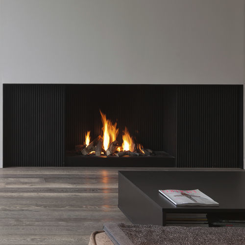 燃气壁炉 - URBAN - Metalfire Architectural fireplaces - 嵌入式 / 落地 / 单面