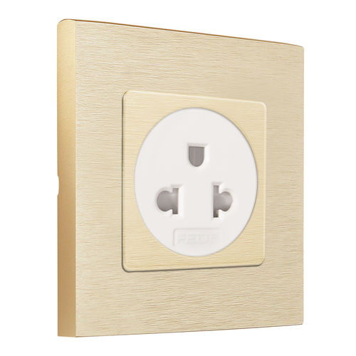 电源插座 - EURO-AMERICAN  - FEDE Switch & Light - 壁挂 / 嵌入式 / 磨砂黄铜