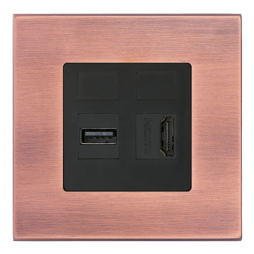 USB插座 - MULTIMEDIA  - FEDE Switch & Light - HDMI / 双 / 壁挂