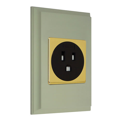 电源插座 - AMERICAN - FEDE Switch & Light - 壁挂 / 嵌入式 / 黄铜