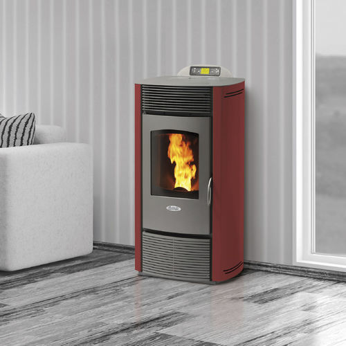 颗粒采暖炉 - CZ13 - FAIR srl - 12 kW / 现代风格 / 钢