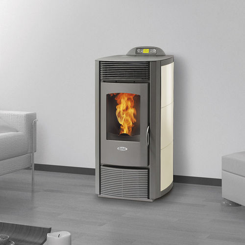 颗粒采暖炉 - CZ13C - FAIR srl - 12 kW / 现代风格 / 钢