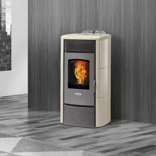 颗粒采暖炉 - S7 - FAIR srl - 12 kW / 现代风格 / 钢