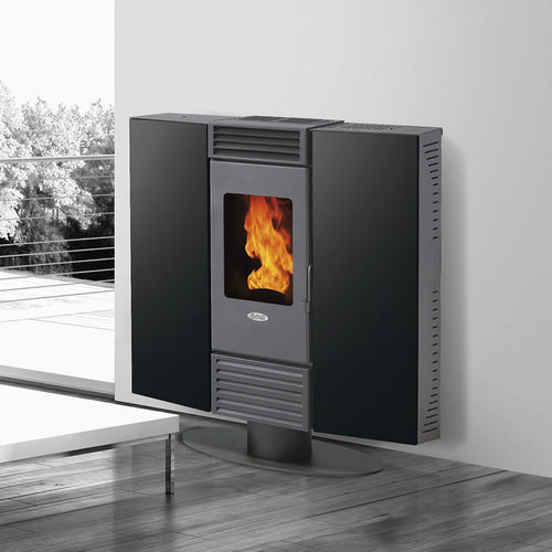 颗粒采暖炉 - XS10V  - FAIR srl - 5 kW...10 kW / 现代风格 / 钢