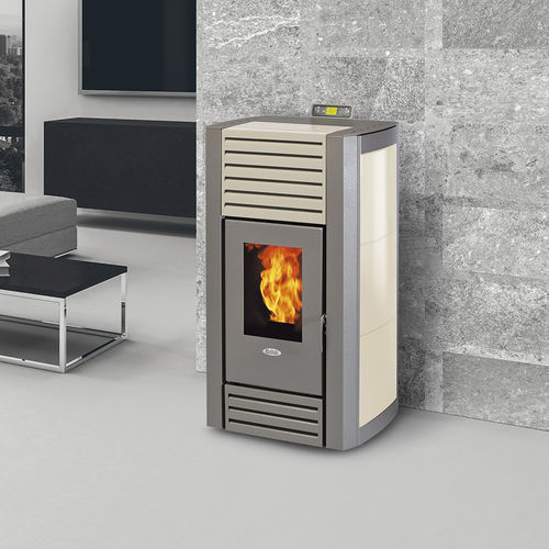 颗粒采暖火炉 - HC25A - FAIR srl - 20 kW...50 kW / 现代风格 / 钢