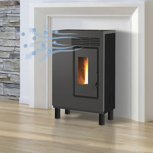 颗粒采暖炉 - ECO60H – PIEDINI LEGNO IN TINTA - FAIR srl - 0 - 5 kW / 猫脚 / 现代风格