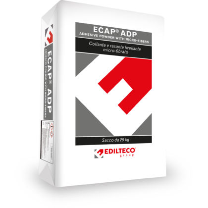 抹平砂浆胶合剂 - ECAP ADP - EDILTECO Group - 用于外墙外部隔热 / 水泥 / 绝缘