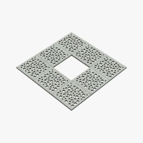 正方形树池盖板 - STARCUT 1200 /  MOSAIC / PEBBLE HOLE - Jonite Private Limited - 长方形 / 石材