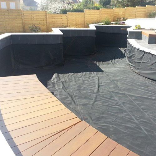 弹性材料土工膜 - 3D - Flexirub - EPDM / 用于水池 / 防水