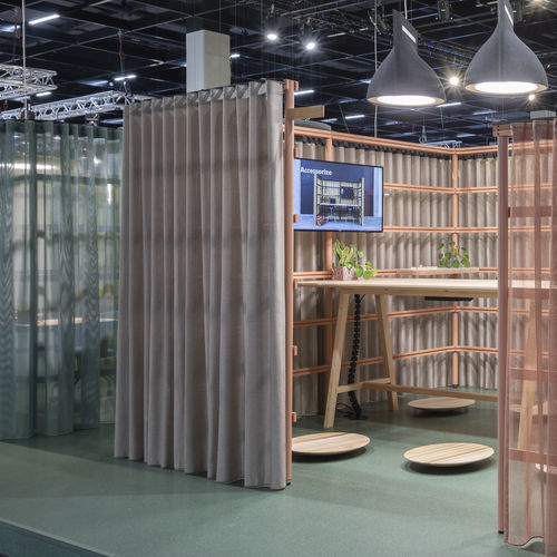 室内装饰面料 - CUR D - KVADRAT MI CASA - BuzziSpace - 用于窗帘 / 单色 / Trevira CS®