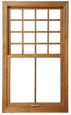 松木窗户 - ARCHITECT SERIES® DOUBLE-HUNG - PELLA - 桃花心木 / 桤木 / 花旗松