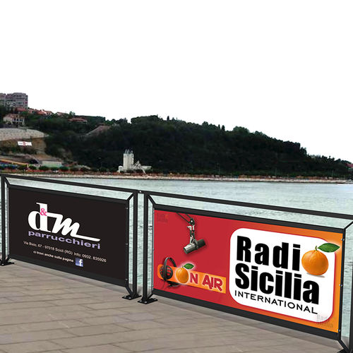 板式围栏 - PALERMO 352 - DIMCAR s.r.l. - 用于公共空间 / 电镀钢 / 现代风格