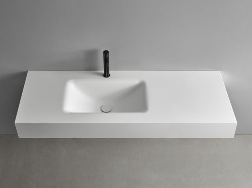 悬吊台盆 - B-SOFT - F.lli Stocco s.r.l. - Corian®可丽耐 / 带毛巾架 / 高亮光