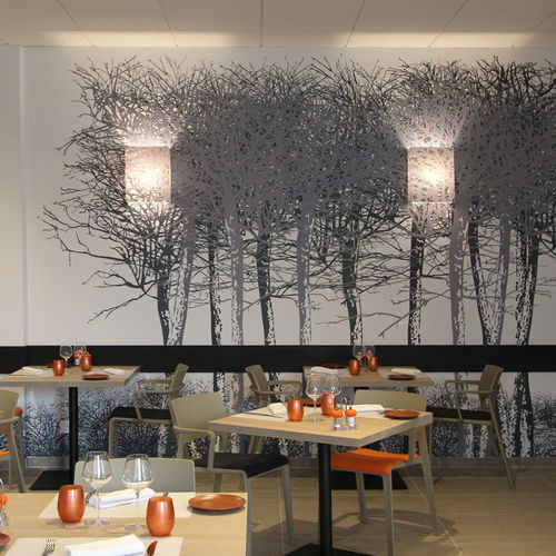 聚酯织物类膜材 - JET TEX WALL - Saint Clair Textiles - 涂层帆布 / 用于外墙 / 室内装潢
