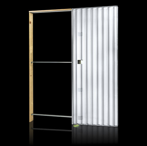隐形门入墙系统 - LIGHT PLASTERBOARD WALL : SINGLE OPENING - Fibrotubi