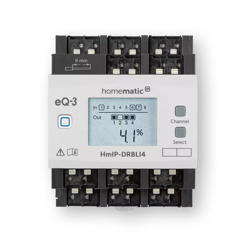 智能家居设备开关驱动器 - HmIP-DRBLI4 - Homematic IP by eQ-3 - 埋入式 / DIN导轨 / 家用