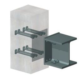 钢钩挂锁定装置 - HUC  - HALFEN - 用于土木工程 / 用于壁板外墙 / 用于室外