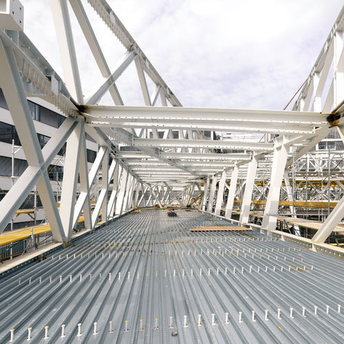 建筑复合板 - HOLORIB® / SUPERHOLORIB® - MONTANA BAUSYSTEME - 用于天花板 / 钢