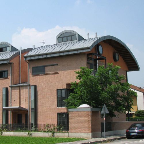 圆角屋顶盖板 - RESIDENTIAL CONSTRUCTION - ZINTEK - 铜 / 钛锌合金 / 仿金属