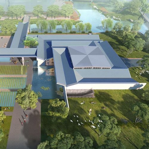 倾斜屋面板 - PANLONG TIANDI CULTURAL AND ARTS CENTRE - ZINTEK - 钛锌合金 / 仿金属 / 密封