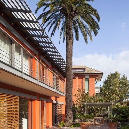 锌制建筑遮阳板 - PRIVATE VILLA, GENOA - ZINTEK - 钛 / 用于屋顶 / 卧式