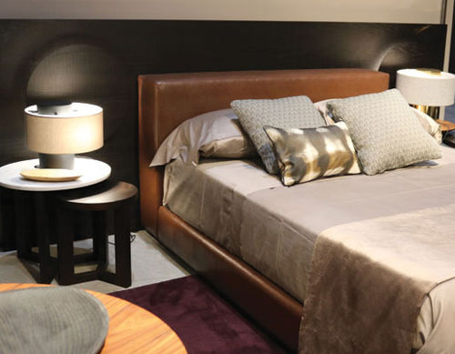 双人床 - OMBRO - HMD Furniture - 现代风格 / 带皮革床头板 / 皮质