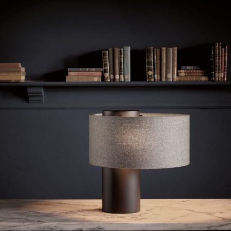 台灯 - BOBO - HMD Furniture - 磨砂金属 / 抛光金属 / 布料