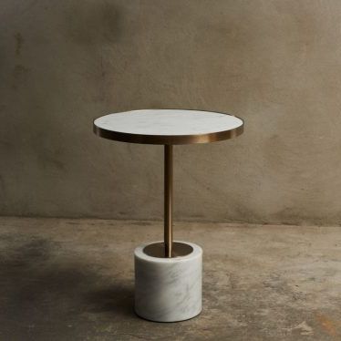 现代风格边桌 - LOTO - HMD Furniture - 金属 / 大理石 / 水泥