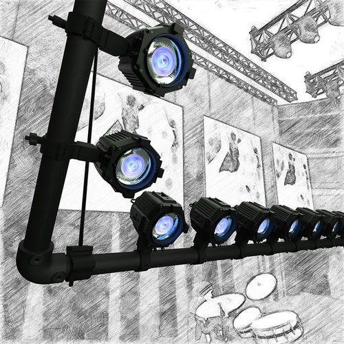 IP65投光灯 - VDO ATOMIC DOT CLD - Martin Professional - LED RGB / 用于舞台照明 / 户外
