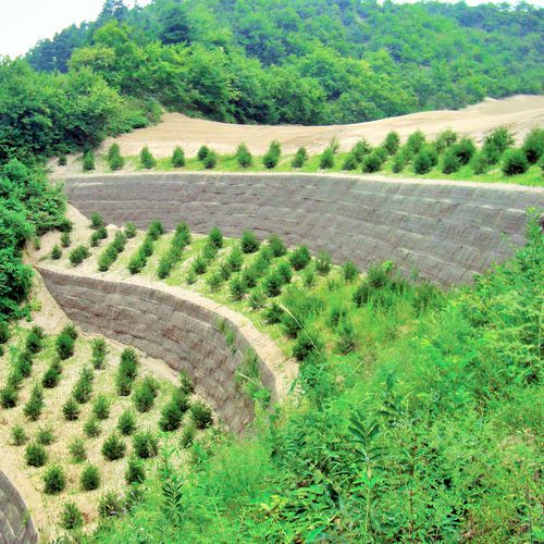 石材挡土墙 - GREEN TERRAMESH®  - Maccaferri - 模块化 / 公路