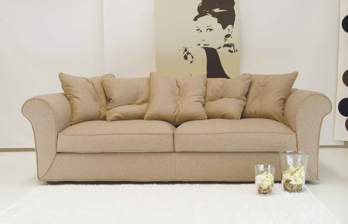 传统风格沙发 - GIULY - APULIA HOME DECOR - 布料 / 米色 / 三人座