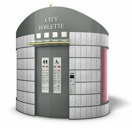 自动公共厕所 - CITY-TOILET HELIOS - Wall AG - 自洁式 / 陶瓷 / 金属