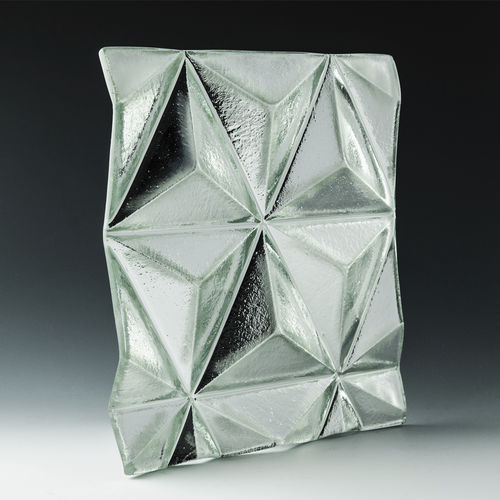 淬火玻璃板 - CONVEX PINNACLE - Nathan Allan Glass Studios Inc - 装饰 / 冰面效果 / 用于外墙