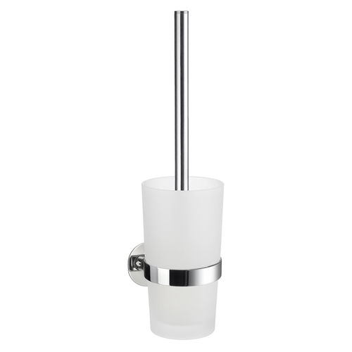 镀铬黄铜马桶刷架 - H0862018 - HEXOTOL - 玻璃 / 壁挂 / 用于酒店