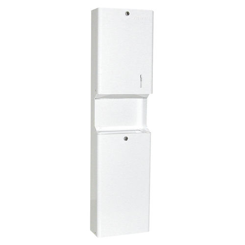 嵌入式擦手纸分配器 - CDREM 1436/2 - HEXOTOL - 明装 / 钢 / 带垃圾桶