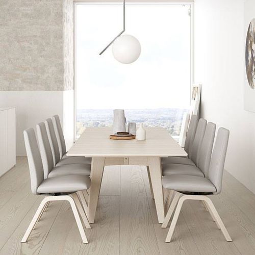 现代风格餐桌 - MADEIRA W/SEPARATE LEAF T100 - Ekornes - 木质 / 长方形 / 可延长