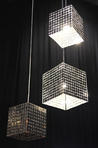 吊灯 - S 150 / 200 - LE LABO DESIGN - 抛光不锈钢 / 现代风格 / 有线