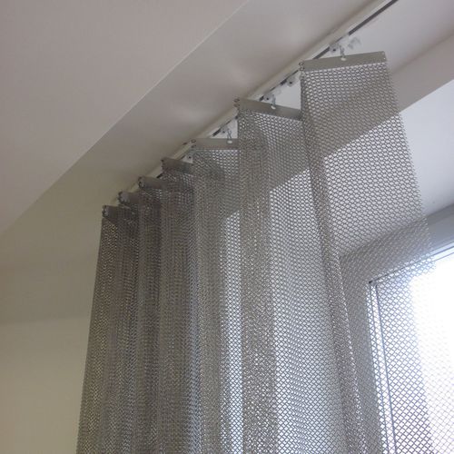 折叠式窗帘 - CHAINMAIL  - LE LABO DESIGN - 几何 / 不锈钢