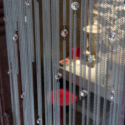 折叠式窗帘 - ANNE DE BRETAGNE - LE LABO DESIGN - 单色 / 图案 / 不锈钢