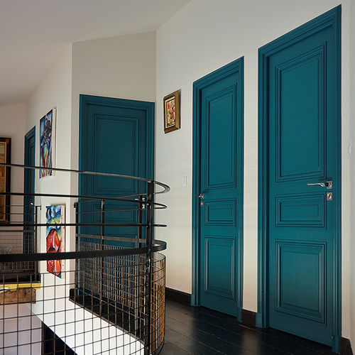 室内门 - HAUSSMANNIEN 3 PANNEAUX - ATELIER BERTOLI  Design Production - 栎木 / 实木 / 胡桃木