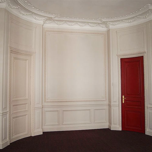 室内门 - HAUSSMANNIENNE Sculptée  - ATELIER BERTOLI  Design Production - 栎木 / 胡桃木 / 平开