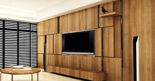 胶合层压木建筑板 - TIMBER - SM'art - 室内装潢