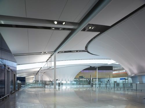 金属框架张拉膜 - T2 DUBLIN - Fabric Architecture - 用于天花板 / 聚酯纤维膜
