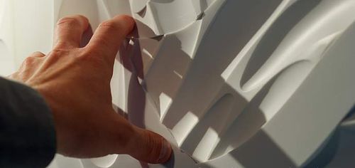 壁挂装饰面板 - THE O-SCOPE EXHIBIT  - Dupont Building and Construction - Corian®可丽耐 / 实木 / 3D