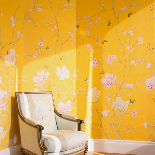 传统风格墙纸 - CHELSEA - DE GOURNAY - 印花 / 中国风 / 仿布