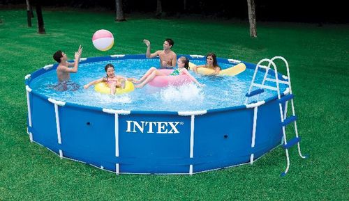 管状游泳池 - 28231 - INTEX - 户外 / 地上 / 聚酯