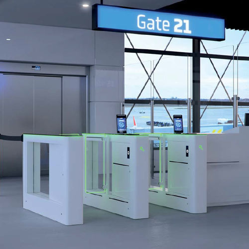 门禁控制自动闸口 - AIRGATE SBG - COMINFO - 安全 / 玻璃 / 不锈钢