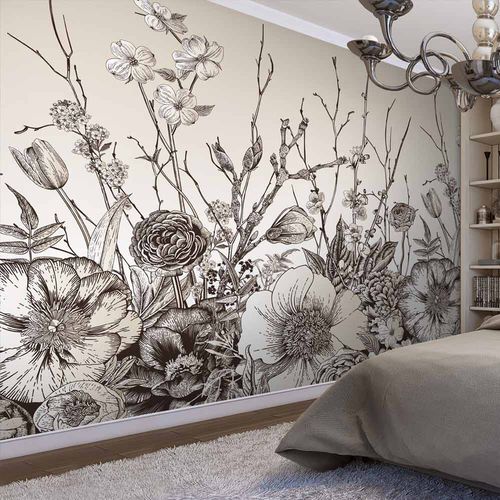 现代风格墙纸 - BOTANIK BQ6860 - LGD01 décor mural sur mesure - 自然图案 / 印花 / 全景式