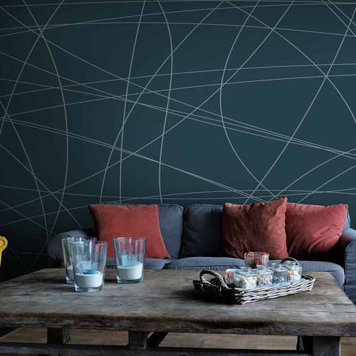 现代风格墙纸 - CURV - LGD01 décor mural sur mesure - 全景式 / 几何图案 / 仿布