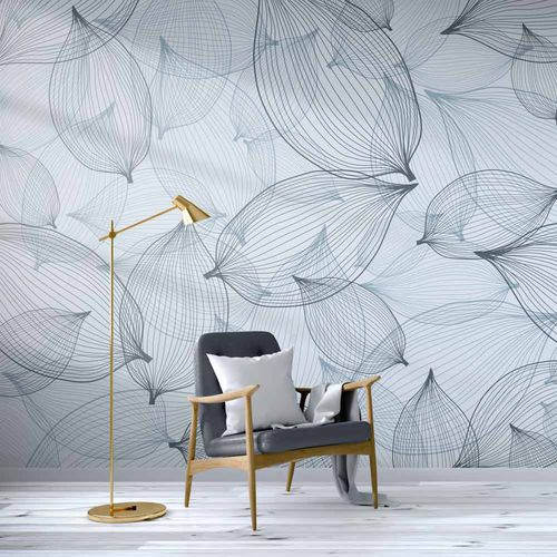 现代风格墙纸 - LINUM - LGD01 décor mural sur mesure - 几何图案 / 仿布 / 绿色